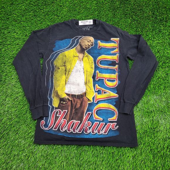 TUPAC Shirt Womens Small 17x25 Black - Picture 1 of 12